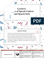 Lessons 67 Speech Acts