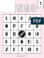 Cute Alphabet Bingo Cards in Pastel Colors and Fun Font SaturdayGift