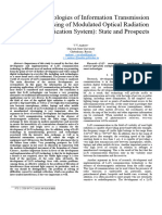 Wireless Technologies of Information Transmission Based On The Using of Modulated Optical Radiation Li-Fi Communication System State and Prospects