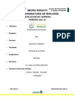 García Zambrano - Analía - Paralelo AK - Micro Ensayo de Biología