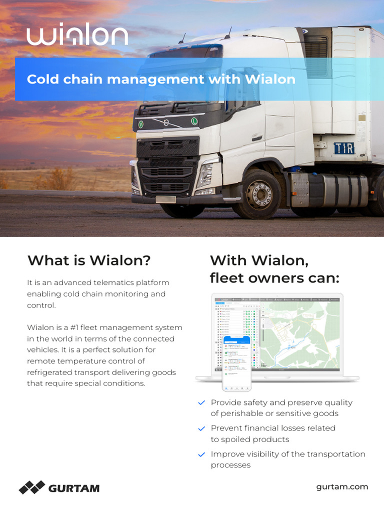Wialon: Cold Chain Management Solution | PDF