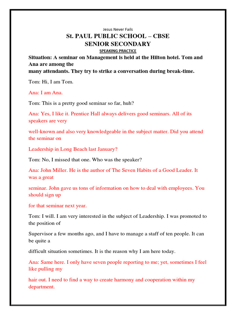 English Play Speaking Pdf