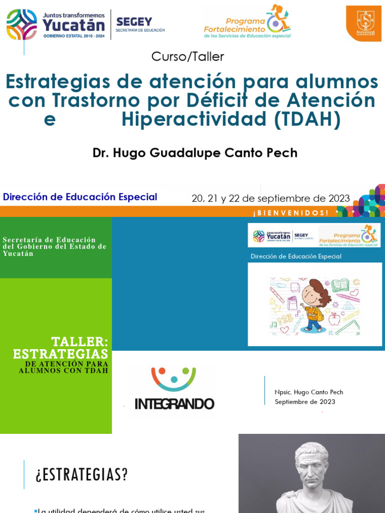 Estrategias para Alumnos con TDAH | PDF | Desorden hiperactivo y ...