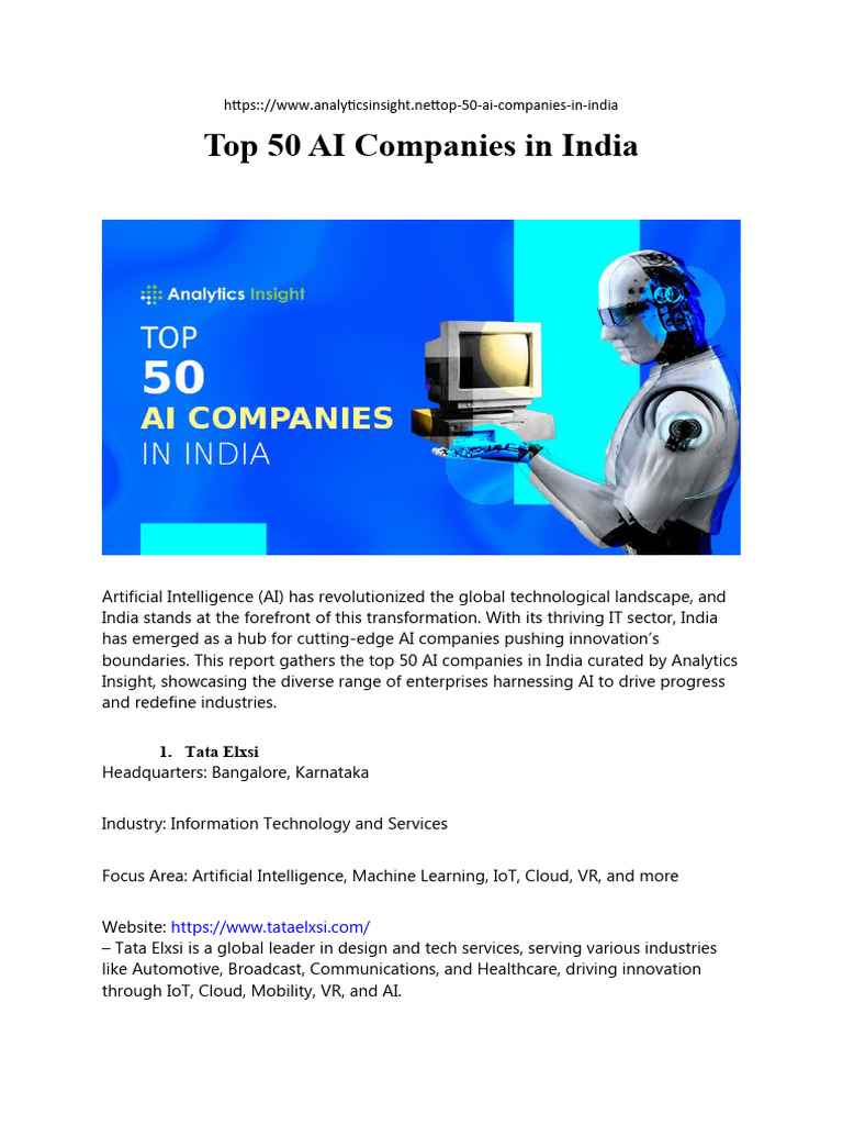 top-50-ai-companies-in-india-pdf-artificial-intelligence