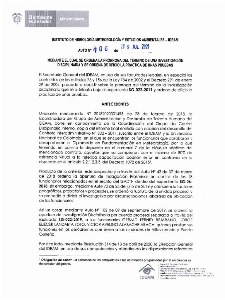 Auto Prorroga | PDF