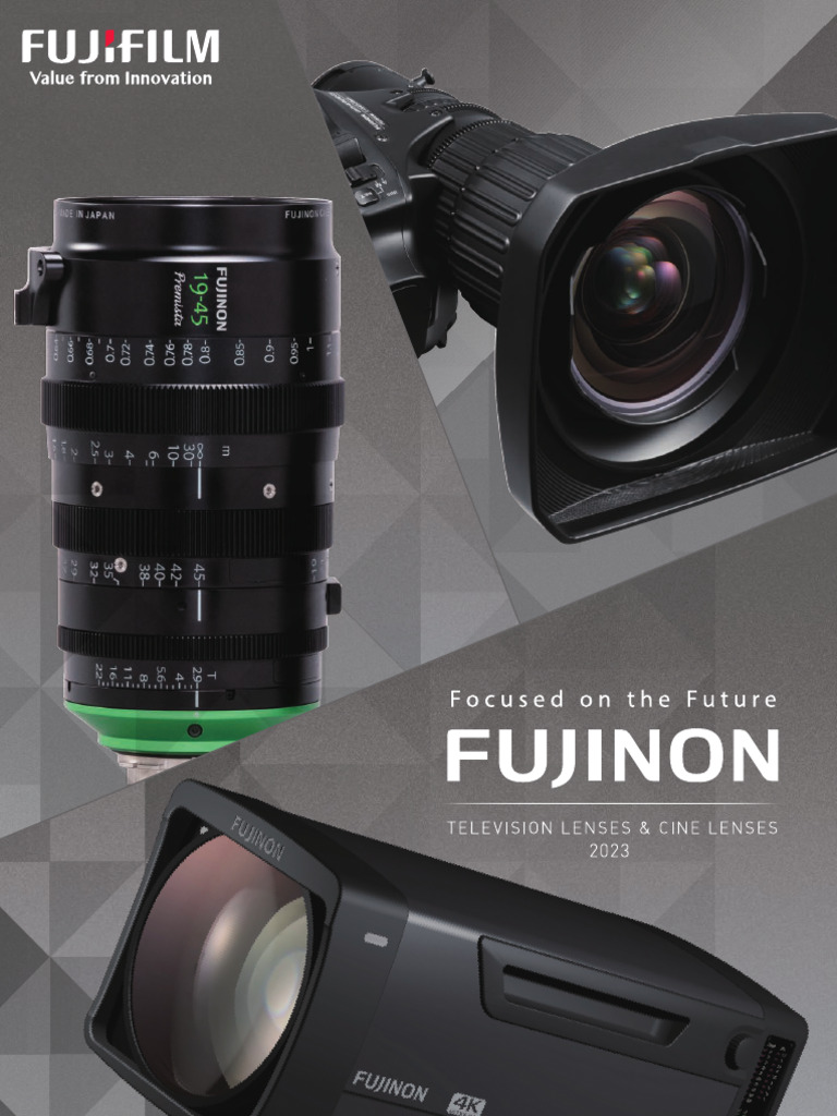 Fujifilm Fujinon Catalogue 2023 PDF Camera Lens Zoom Lens