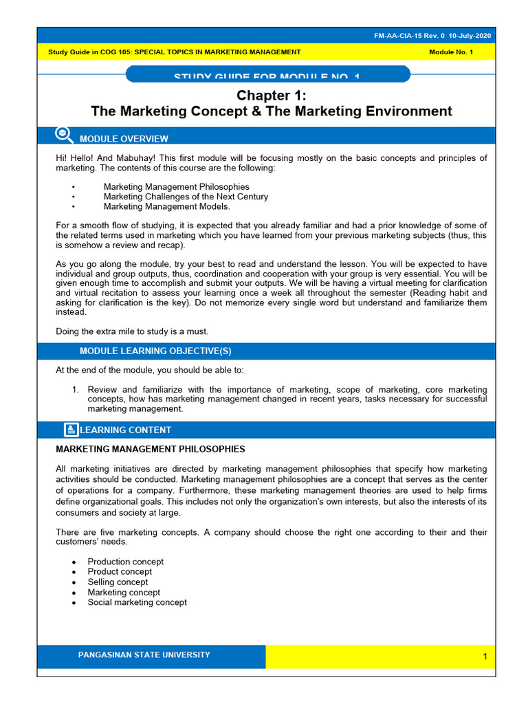 STMM CHAPTER 205 intelligence overview