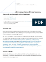 Acute Respiratory Distress Syndrome - Clinical Features, Diagnosis, and Complications in Adults - UpToDate