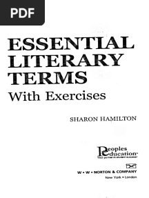 Sharon Hamilton - Essential Literary Terms - With Exercises