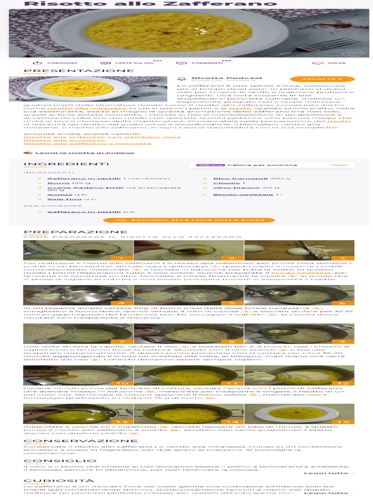 Ricetta Risotto PDF