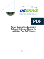 Target Explanation Document Onboard Hydrogen Storage Light Duty Fuel Cell