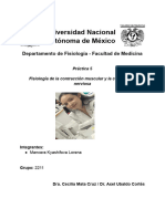 Práctica 5. Fisiología de La Contracción Muscular y Conducción Nerviosa