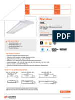 Metalux OHBL LED 4ft High Bay Spec Sheet