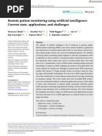 WIREs Data Min Knowl - 2023 - Shaik - Remote Patient Monitoring Using Artificial Intelligence Current State