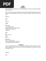 Practice Sheet 1 - Array