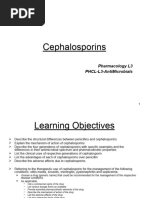 Generations of Cephalosporins With Mnemonics | PDF