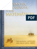 Cervantes Don Quijote y Las Matematicas 1131243