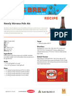 Big Brew 23 Nearly Nirvana Pale Ale Recipe Printout