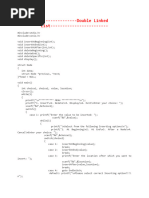 Double Linked List Program