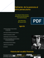 Trastorno Delirante Exposición de Oscar Fondo Negro