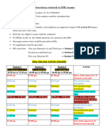 Instructions Related To ISE Exams