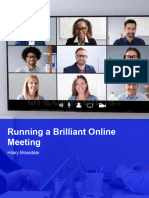 Running A Brilliant Online Meeting