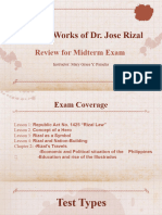 Rizal Midterm Review