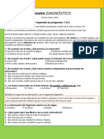 1o EXAMEN DIAGNOSTICO Español 1