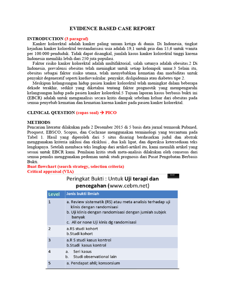 Obesitas dan Mortalitas Kanker Kolorektal | PDF | Wellness