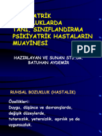 Psikiyatrik Hastaların Muayinesi