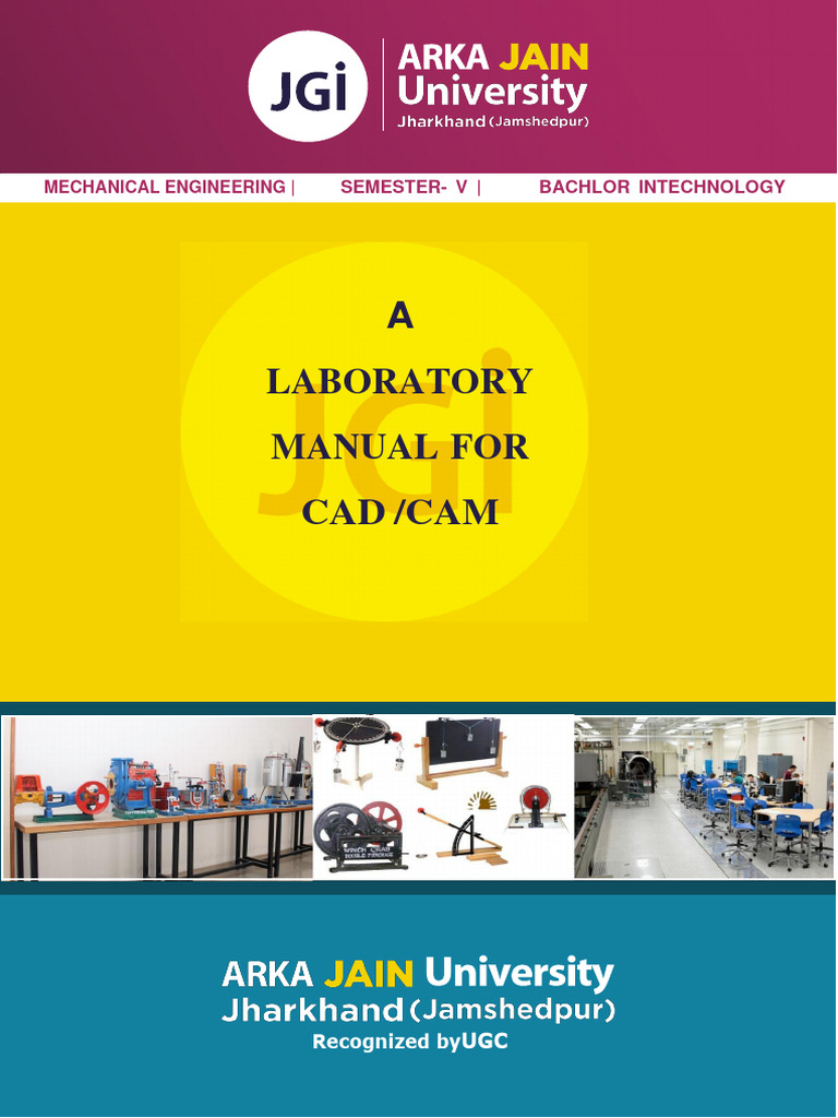 CAD/CAM Lab Manual for Students | PDF | Engineering | Computer Aided Design