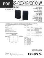 Sony ss-ccx4b ss-ccx4w Ver.1.1 SM