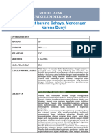 MODUL AJAR 1 Melihat Karena Cahaya, Mendengar Karena Bunyi