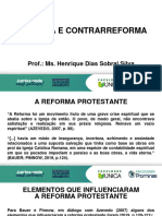 CAMINHO DO CONHECIMENTO - REFORM E CONTRARREFORMA