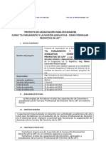 Proyecto Curso Congresista Esmeralda Limache