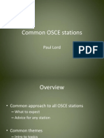 Common OSCE Stations: Paul Lord