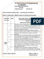 Implant Training Daily Report DY Patil