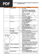 Practicum Narrative Report Guidelines