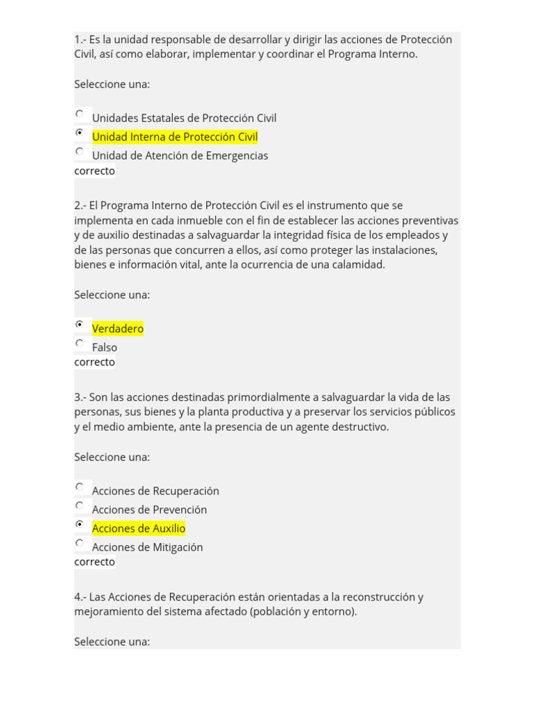 Unidad 7. Programa Interno de Protección Civil | PDF | Defensa Civil