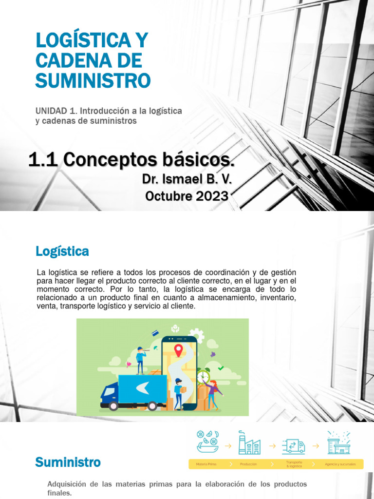 Logistica y Cadena de Suministro U1 | PDF | Logística | Cadena de valor