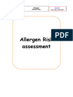 HACCP Plan Allergen