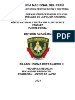 Silabo Desarrollado Idioma Extranjero II-lideres de La Paz-2023