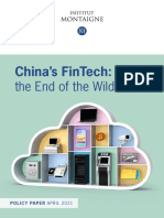 China Fintech End of Wild West Note