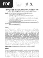 ESTAÇÃO DE TRATAMENTO DE EFLUENTES DOMSTICOS POR ZONA DE RAZES (ETEZR) NUMA COMUNIDADE RURAL