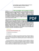 Decreto Supremo #016-2011-SA y Modificatorias
