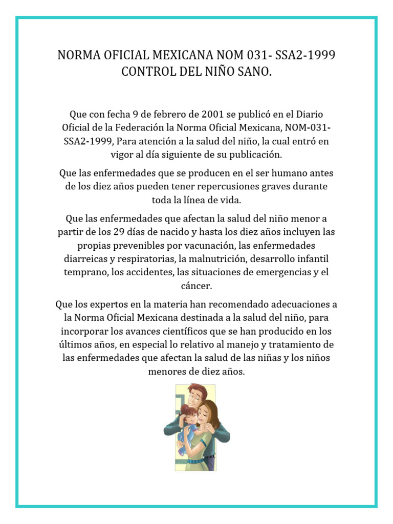 Norma Oficial Mexicana Nom 031 | PDF