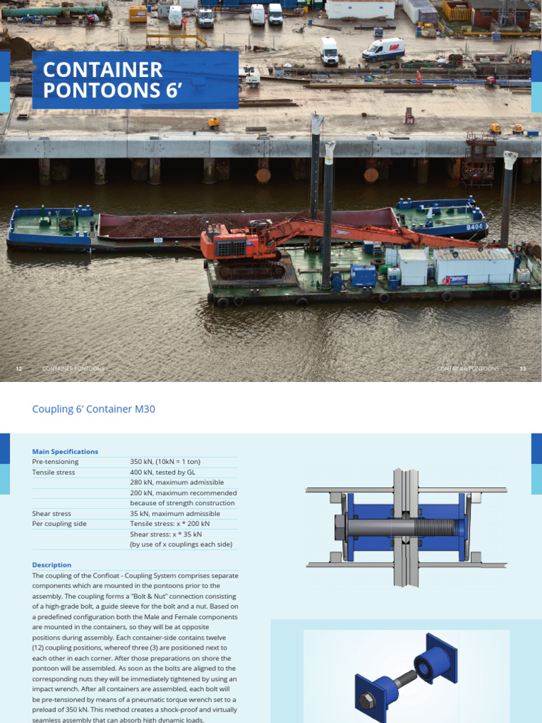 Container Pontoon Specifications | PDF | Mechanical Engineering ...
