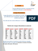 Escala e Campo Harmônico