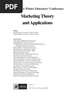 Marketing Theory and Applications | PDF