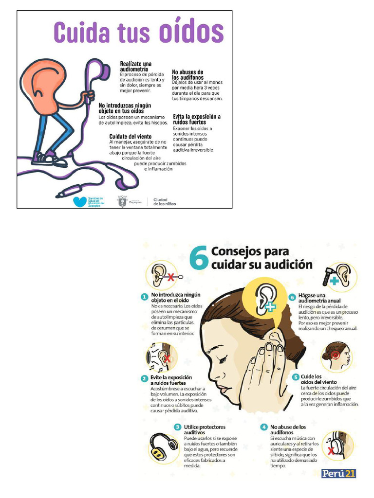 Afiche Cuidado De Los Oidos Pdf